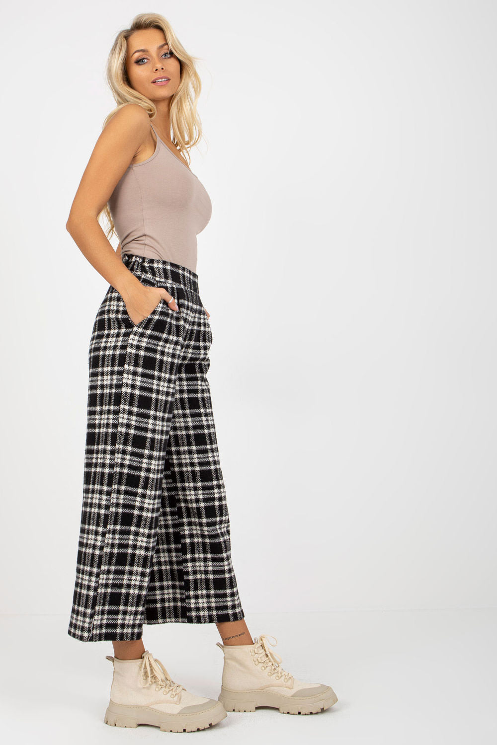 Chaussures à talons femme Lakerta Pantalon Pantalon — noir