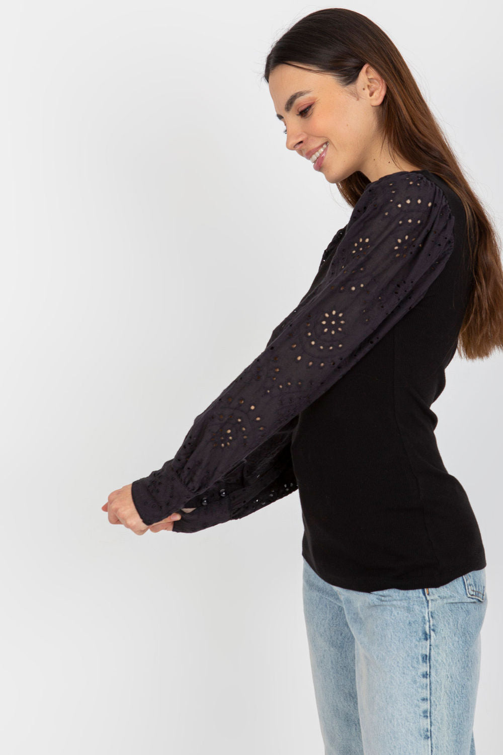 Blouse femme Och Bella Chemisier Chemisier — noir