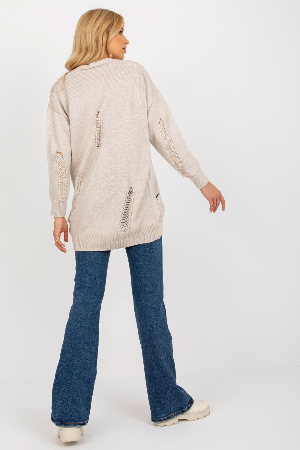Cardigan femme Rue Paris — beige