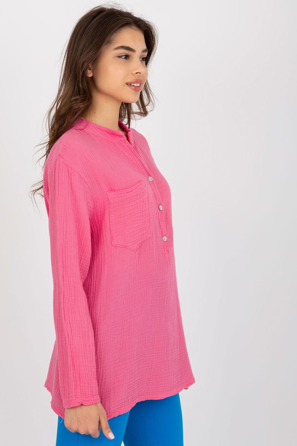 Blouse femme Och Bella Chemisier Chemisier — rosé