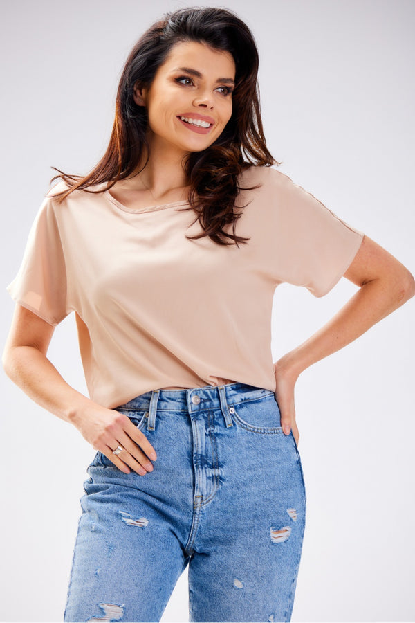 Blouse femme awama Chemisier Chemisier — beige