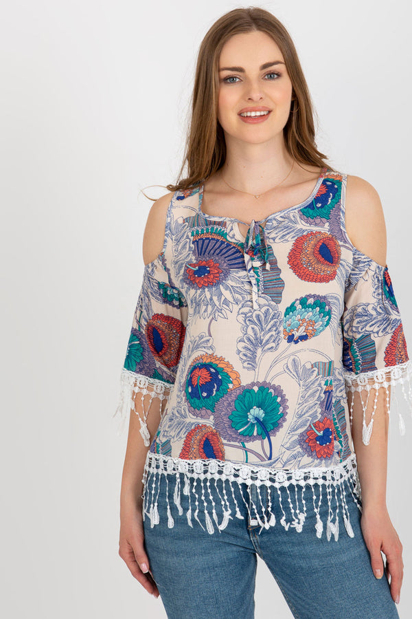 Blouse femme AT Chemisier Chemisier — beige