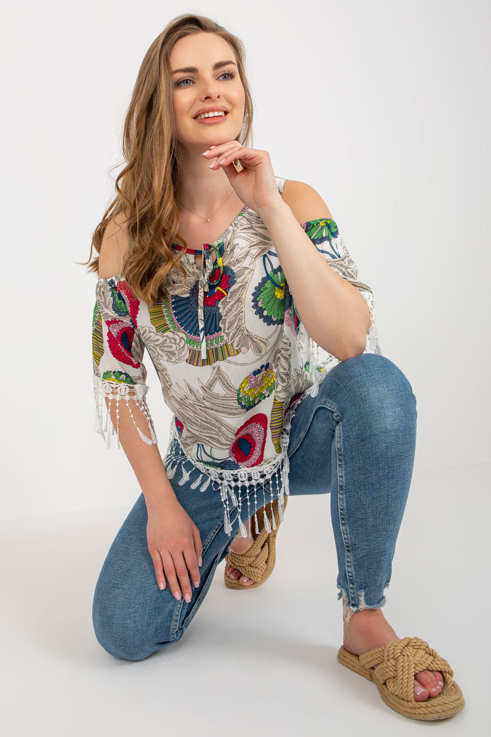 Blouse femme AT Chemisier Chemisier — blanc