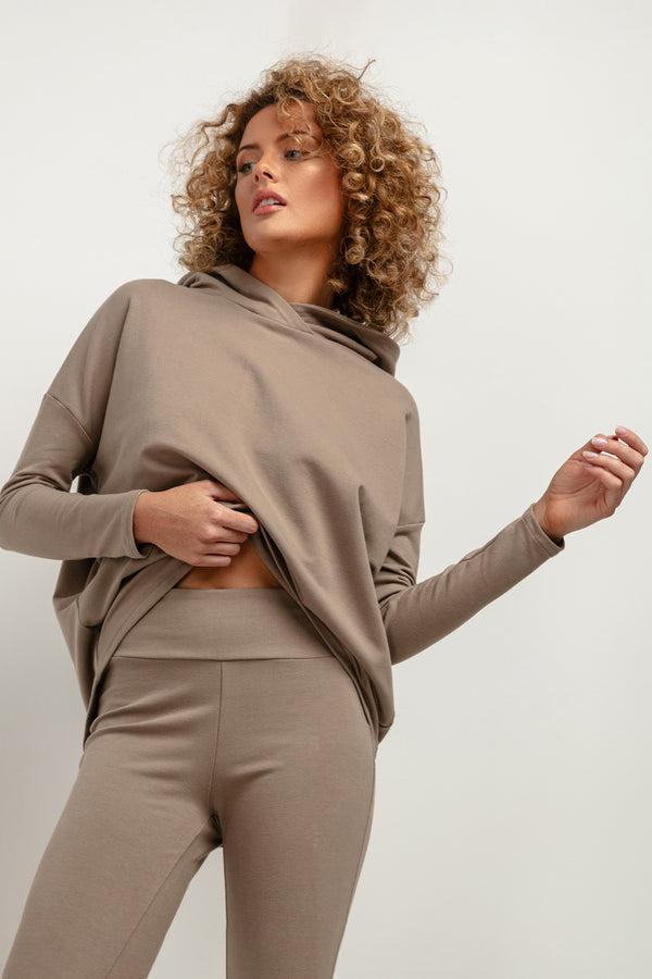 T-shirt femme Tessita Sweatshirt Sweatshirt — brun