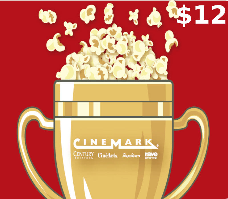 Cinemark Theatres $12 Gift Card