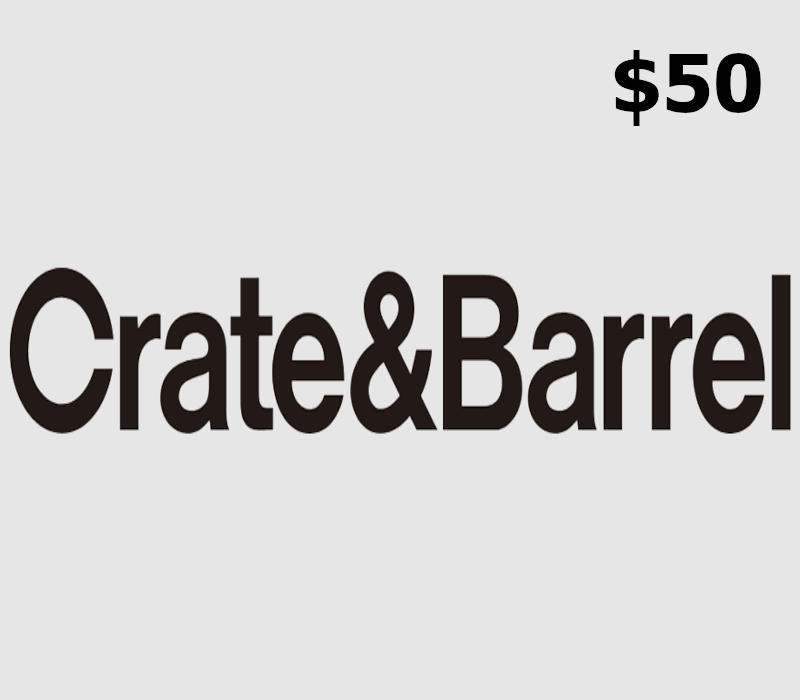 Crate and Barrel $50 Gift Card