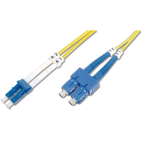 Digitus LWL Patchkabel, Duplex, LC > SC Stecker, Singlemode OS2 - Digitus - vue 2