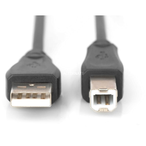 (€ 1,02 / 1 m) Digitus USB 2.0 Anschlusskabel USB-A (Stecker) > USB-B (Stecker) - Digitus - vue 2