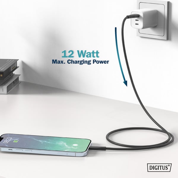 Digitus USB 2.0 Silikon-câble USB-A > Lightning, MFI zertifiziert - Digitus - vue 11