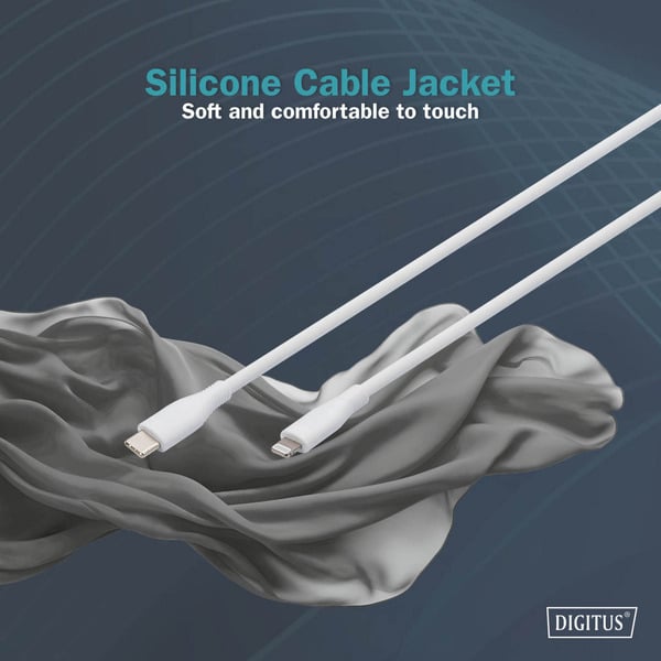 Digitus USB 2.0 Silikon-câble USB-C > Lightning, MFI zertifiziert - Digitus - vue 10