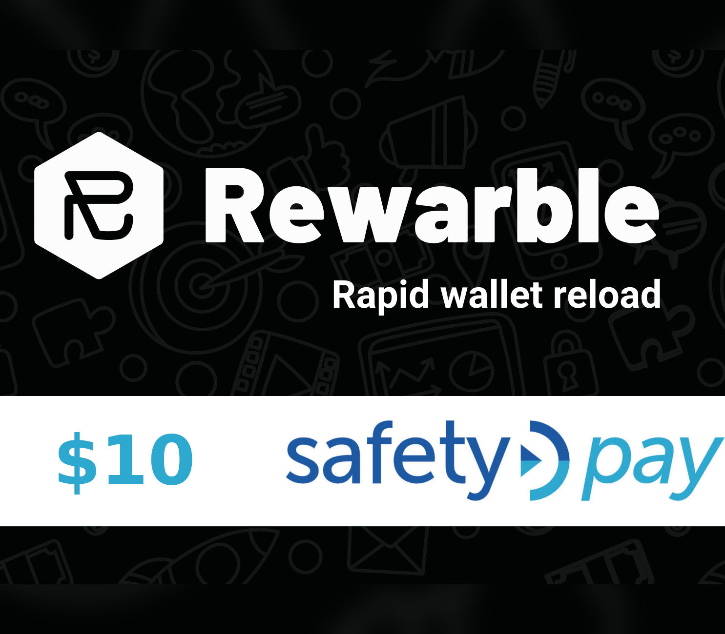Rewarble SafetyPay $10 Gift Card