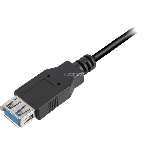(€ 3,32 / 1 m) Sharkoon USB 3.2 Gen 1 Verlängerungskabel, USB-A Stecker > USB-A Buchse - Sharkoon - vue 2