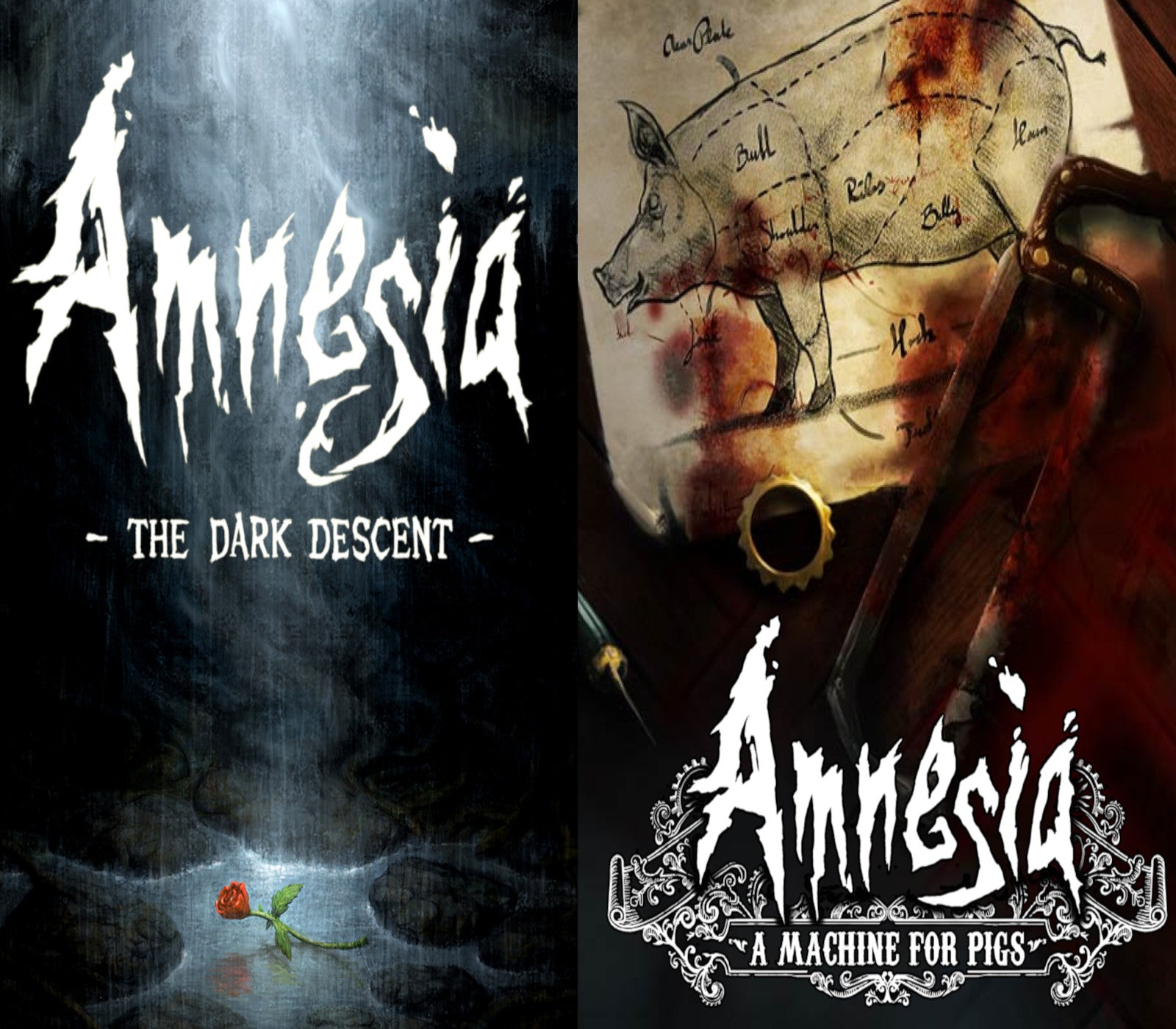 Amnesia: The Dark Descent + Amnesia: A Machine for Pigs