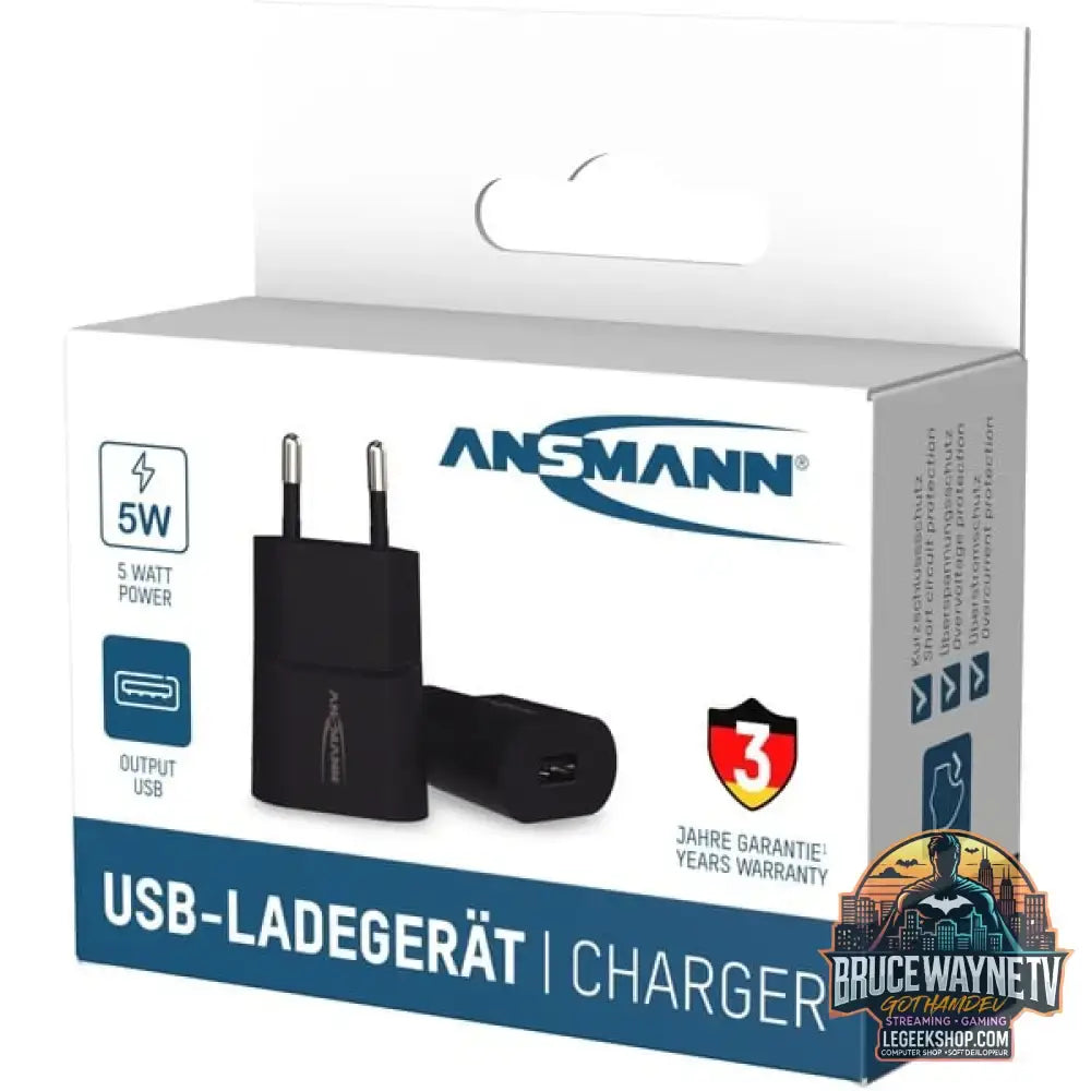 Ansmann Home Charger HC105, Ladegerät schwarz, intelligente Ladesteuerung, Multisafe-Technologie - Ansmann - vue 10