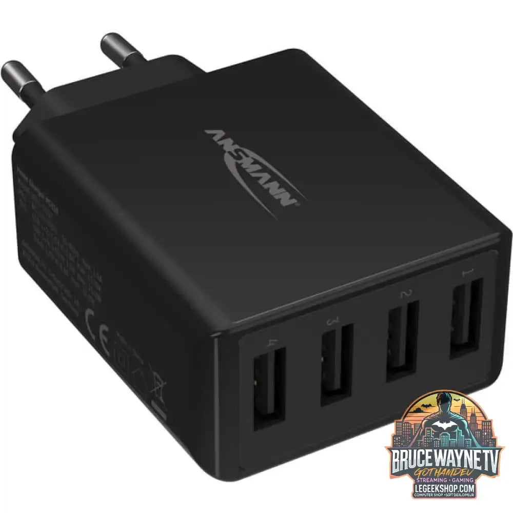 Ansmann Home Charger HC430, Ladegerät schwarz, intelligente Ladesteuerung, Multisafe-Technologie - Stromquelle: Steckdose - vue 4