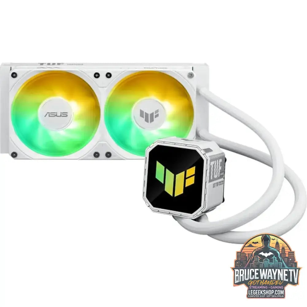 ASUS TUF Gaming LC III 240 ARGB, Wasserkühlung weiß, White Edition - ASUS - vue 3