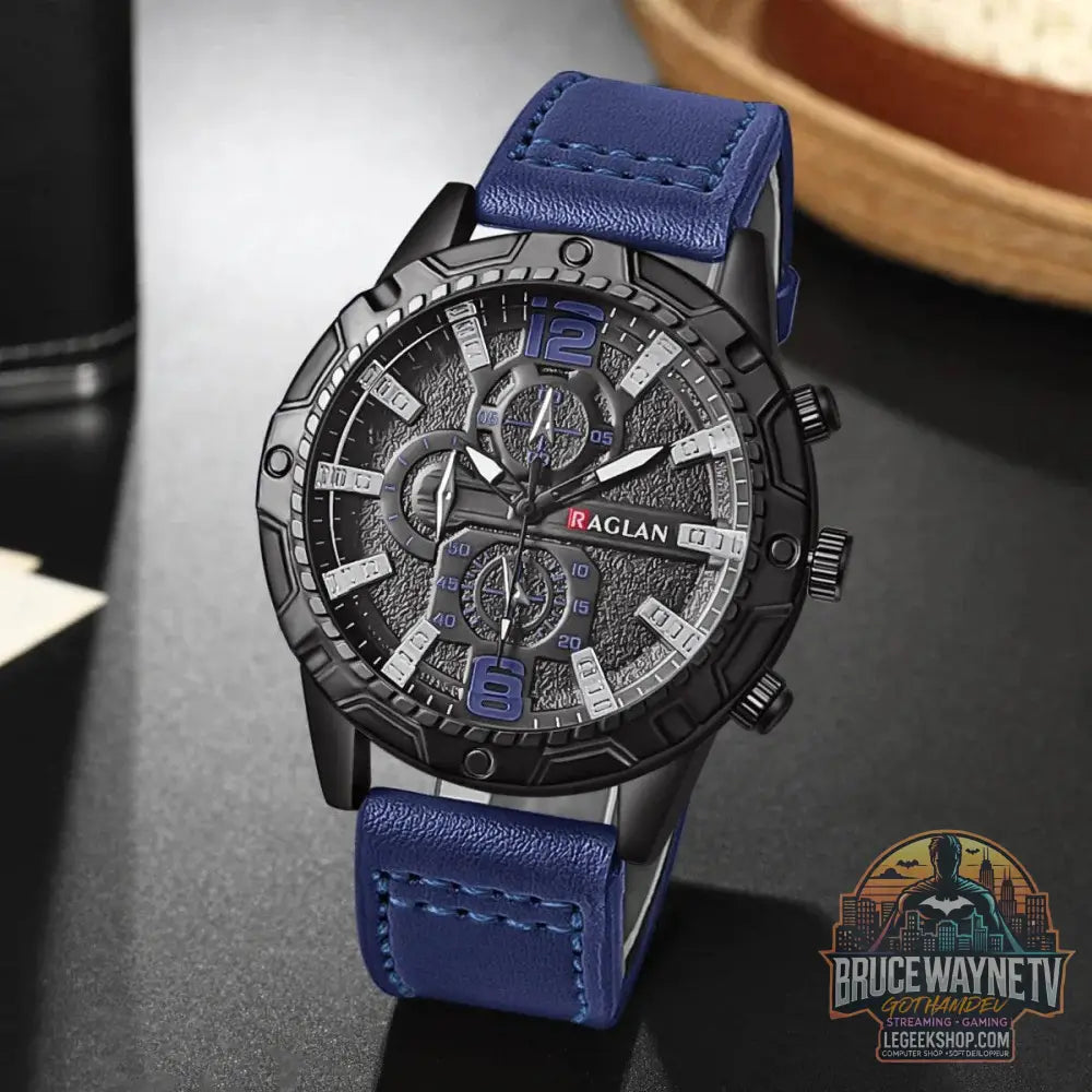 Montre-bracelet en cuir pour homme, marque supérieure, mode, horloge, cadeau | Wayne Outfitters - Legeekshop