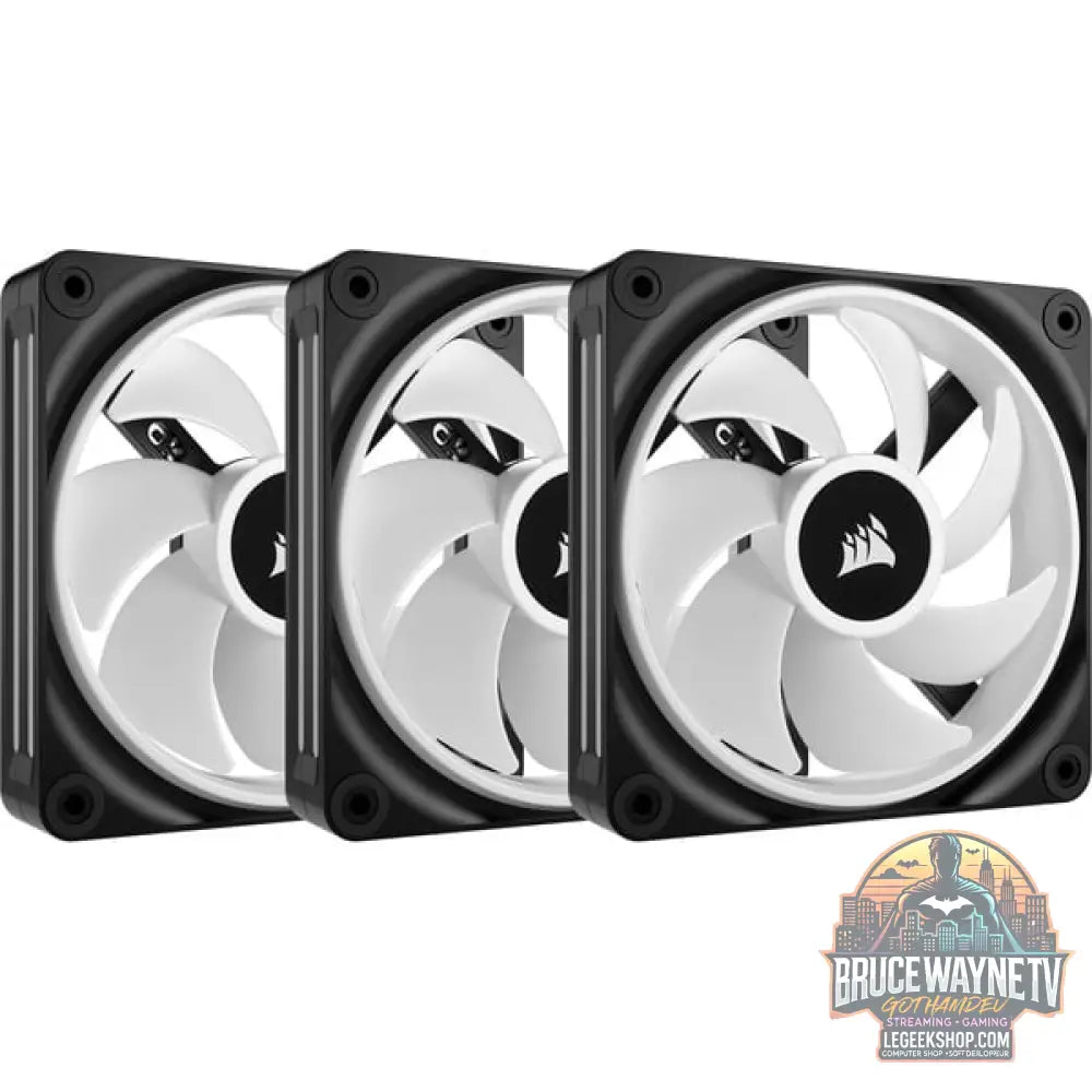 Corsair iCUE LINK QX120 RGB 120-mm-PWM-Lüfter, Gehäuselüfter - Corsair - vue 2