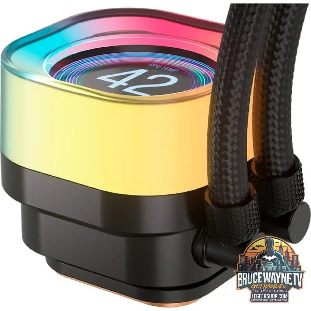 Corsair iCUE LINK TITAN 240 RX LCD RGB, Wasserkühlung schwarz - Corsair - vue 4