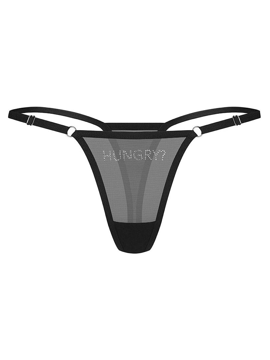 String femme Obsessive Strings Strings — noir