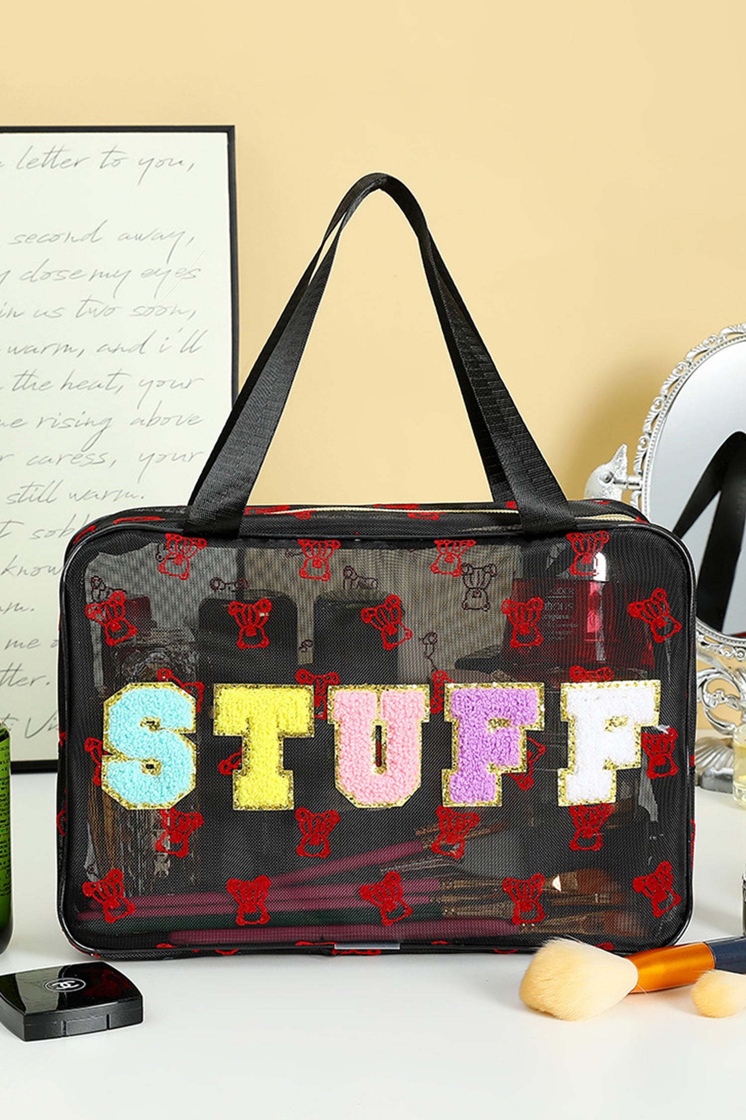 Pièce mode femme transparent — noir