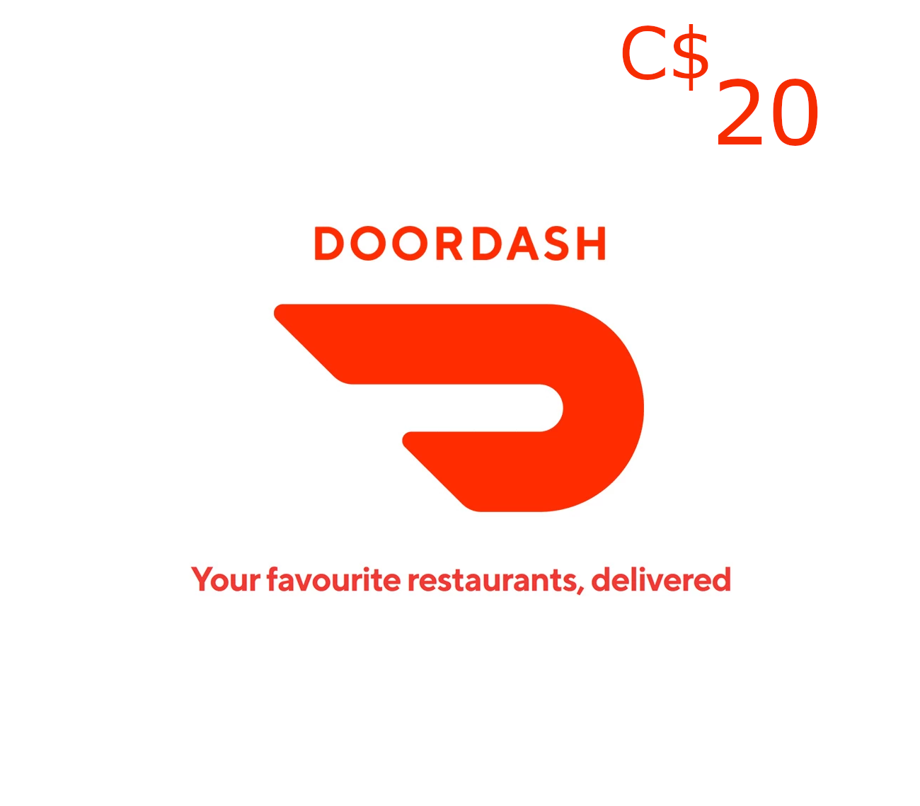 DoorDash C$20 Gift Card CA