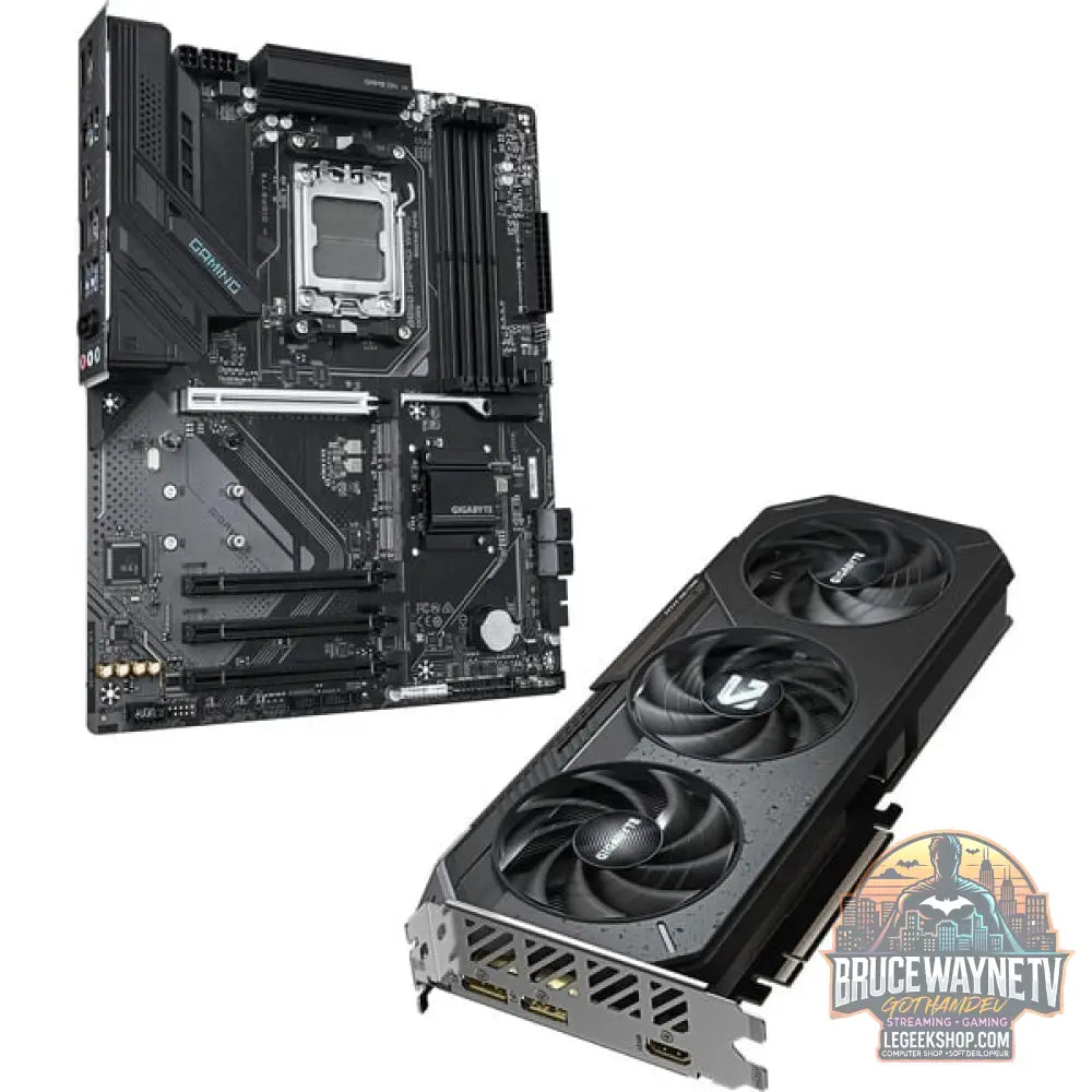 GIGABYTE AMD Radeon RX 9060 XT GAMING OC 16GB + B850 GAMING WIFI6, kit upgrade PC - GIGABYTE - vue 2