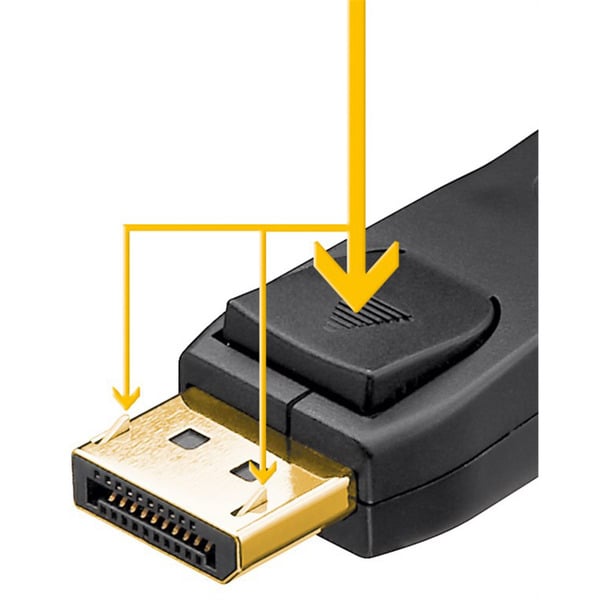 (€ 4,20 / 1 m) goobay Essential câble DisplayPort Stecker > DisplayPort Stecker, 8K / 120Hz - goobay - vue 3