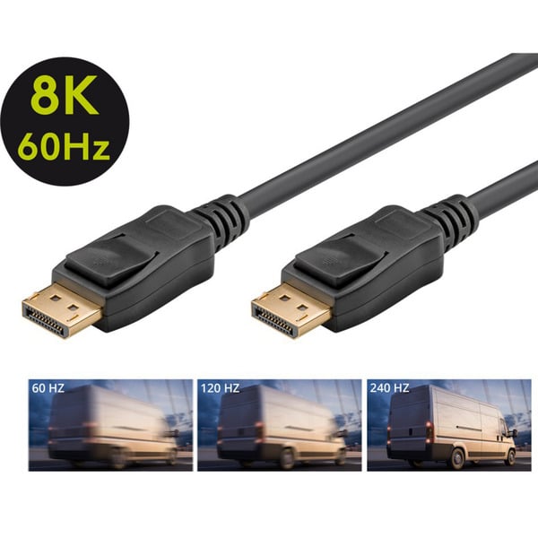(€ 3,02 / 1 m) goobay câble DisplayPort 1.4 Stecker > DisplayPort Stecker - goobay - vue 4