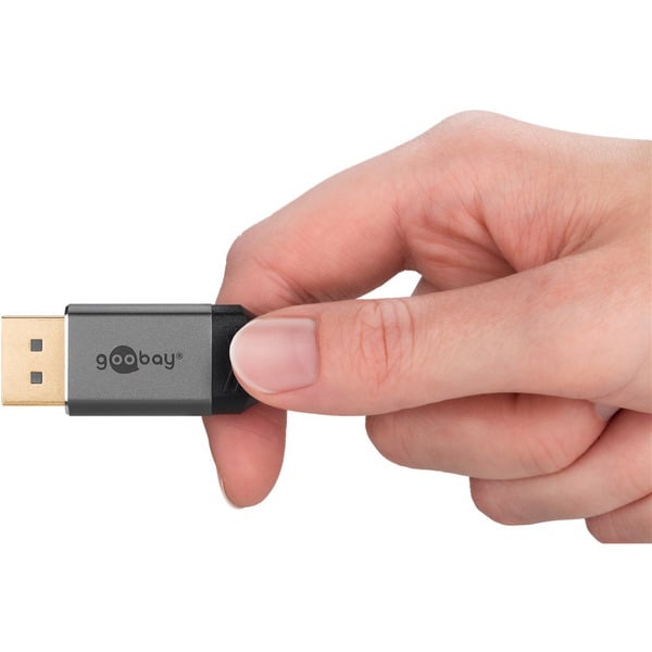 goobay Plus DisplayPort 2.0/2.1 câble, 16K @ 60Hz, 80 Gbit/s - goobay - vue 7