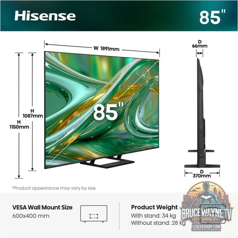 Hisense ULED 85E8S MiniLED, QLED-Fernseher - Hisense - vue 5