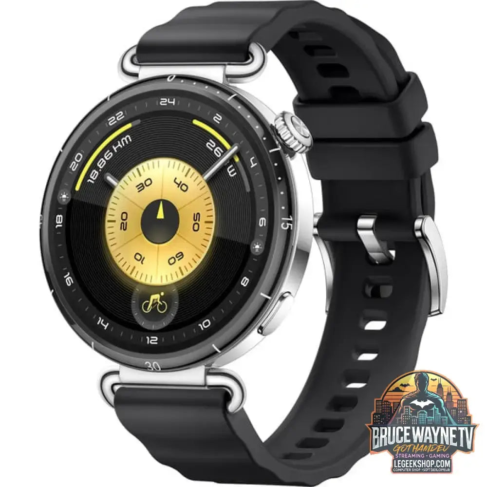 Huawei Watch GT 6 41mm (Konsu-B19F), Smartwatch schwarz, schwarzes Fluorelastomerarmband - Huawei - vue 2