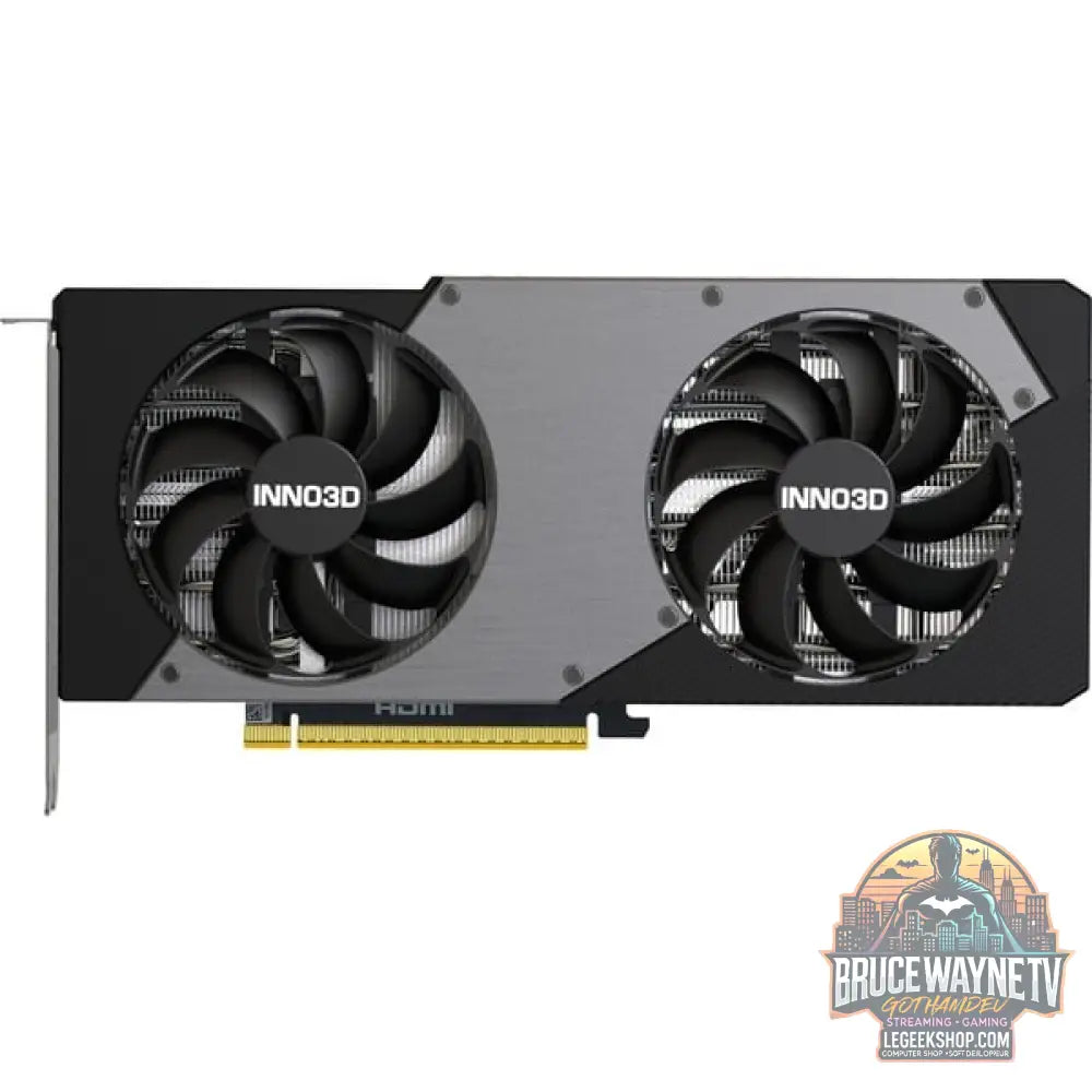INNO3D GeForce RTX 5070 TWIN X2 OC, Grafikkarte noir, DLSS 4, 3x DisplayPort, 1x HDMI 2.1 - INNO3D - vue 12