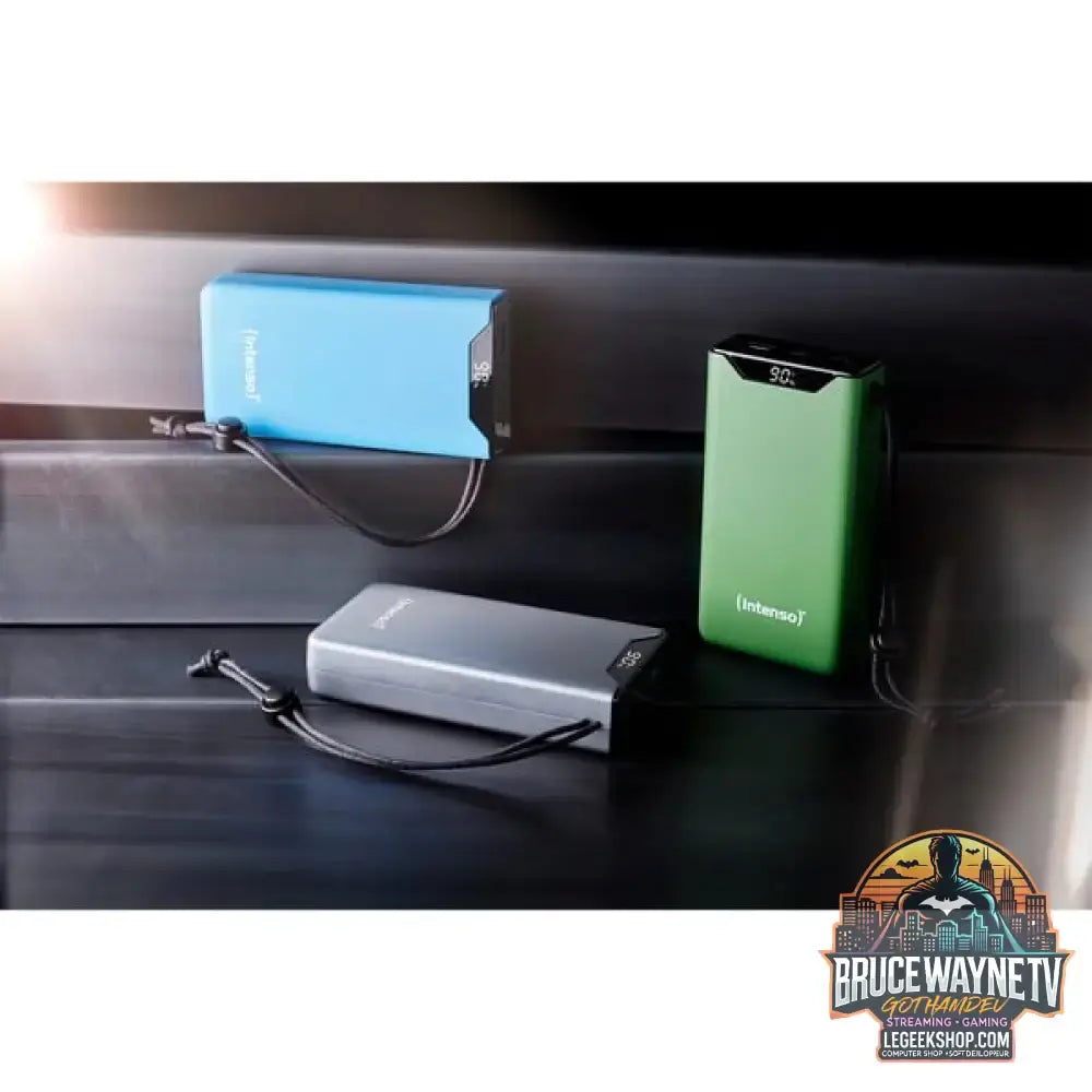 Intenso Powerbank F20000 Green grün, 20.000 mAh, PD 3.0, Quick Charge 3.0 - Stromquelle: Steckdose, USB-C - vue 2