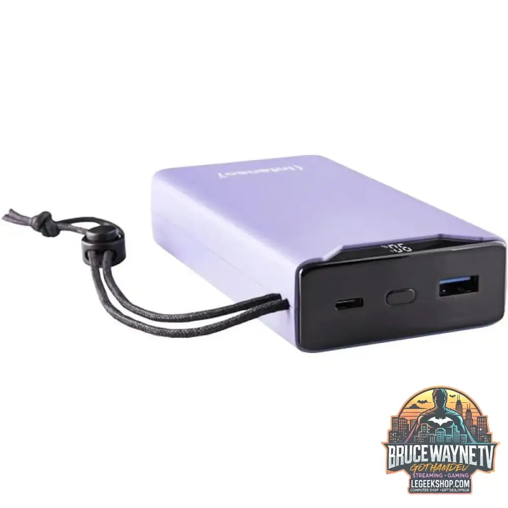 Intenso Powerbank F20000 Purple lila, 20.000 mAh, PD 3.0, Quick Charge 3.0 - Stromquelle: Steckdose, USB-C - vue 3