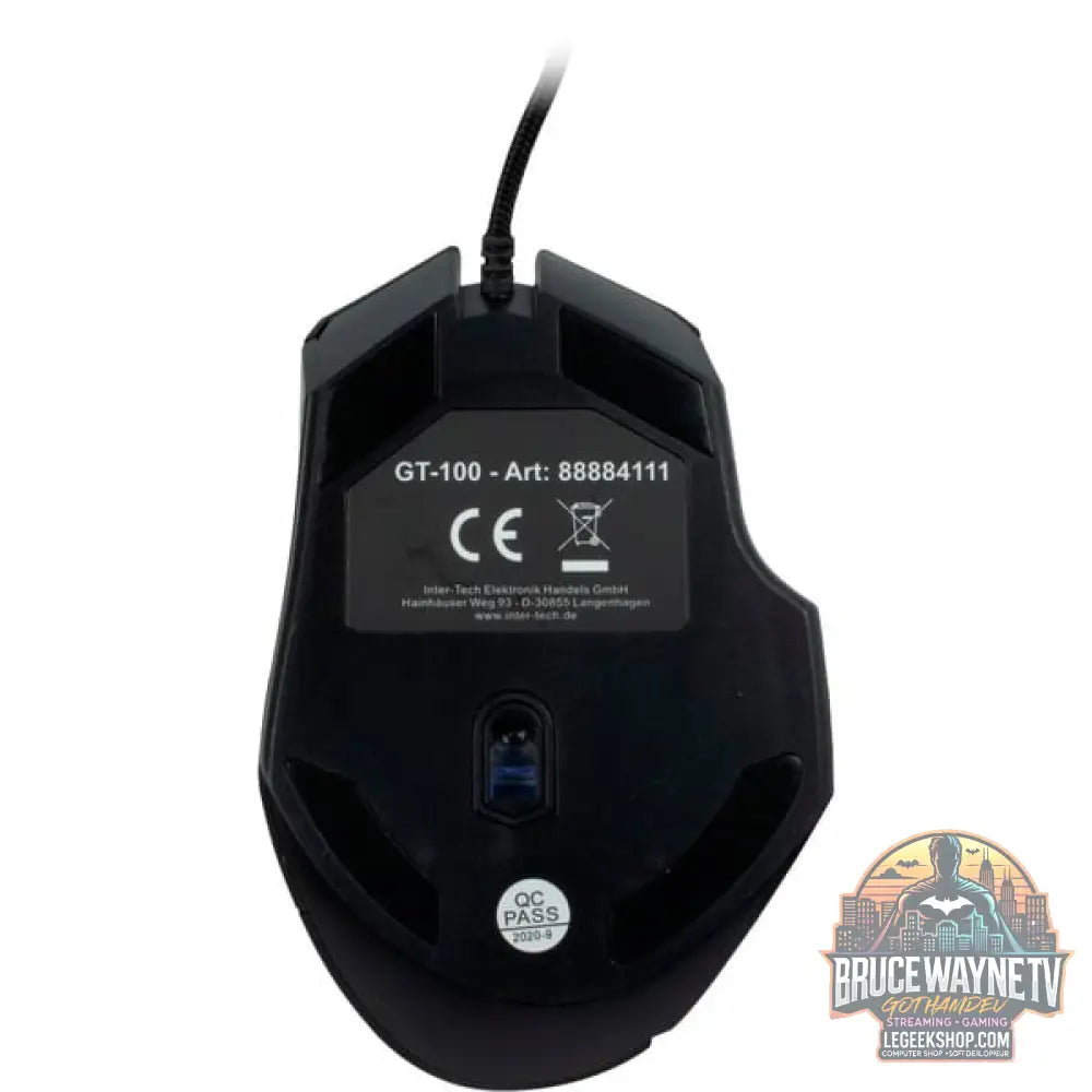 Inter-Tech Nitrox GT-100 RGB, souris gaming - vue 5