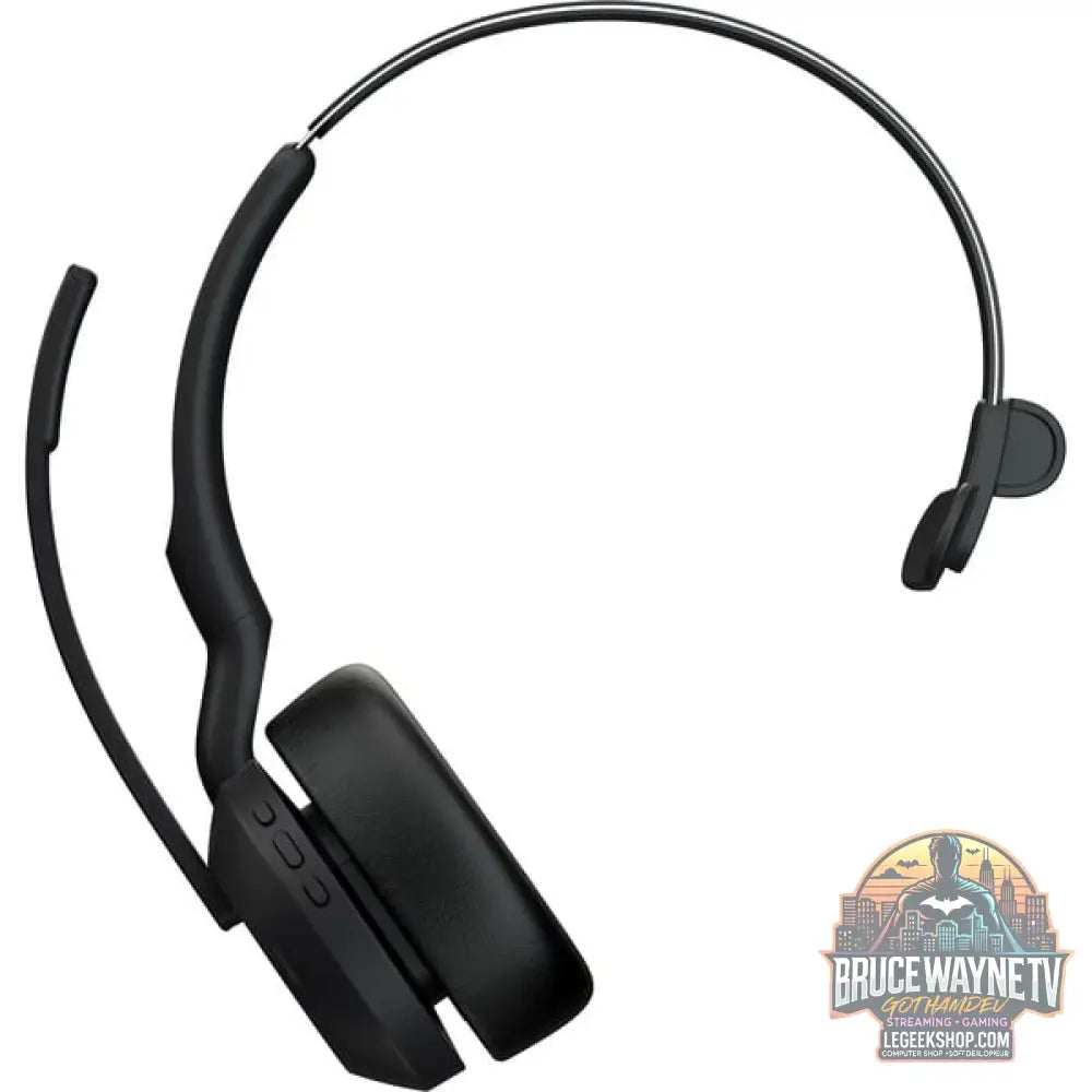 Jabra Evolve2 55, avec station de charge, Headset noir, Mono, UC, USB-A, Link380a - Jabra - vue 3