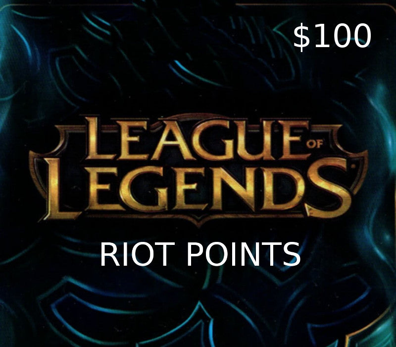 League of Legends 100 USD Prepaid RP Card