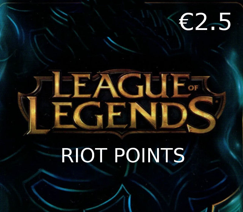 League of Legends 2.5 EUR Prepaid RP Card