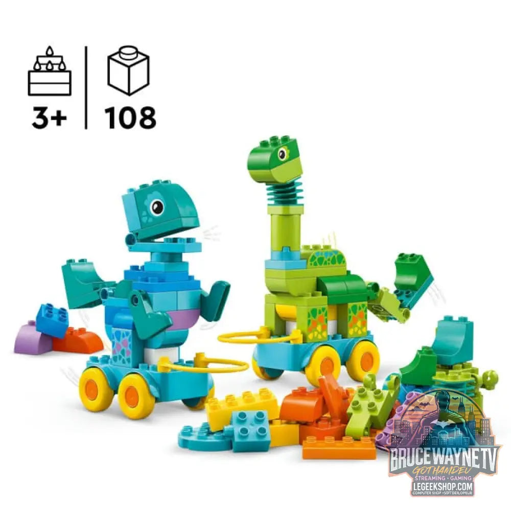 LEGO 10451 DUPLO Town Dinos auf Rädern 3-in-1-Set, jeu de construction - LEGO - vue 2