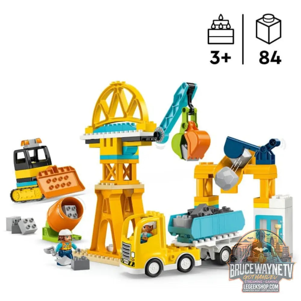 LEGO 10476 DUPLO Town Baustelle avec Baufahrzeugen - 3-in-1-Set, jeu de construction - LEGO - vue 3