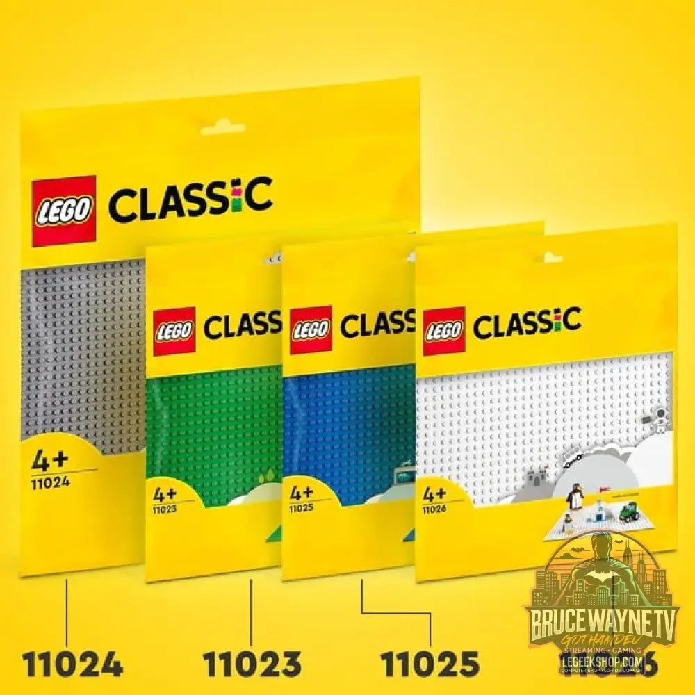 LEGO 11024 Classic Graue Bauplatte, jeu de construction gris, Quadratische Grundplatte avec 48x48 Noppen - LEGO - vue 5