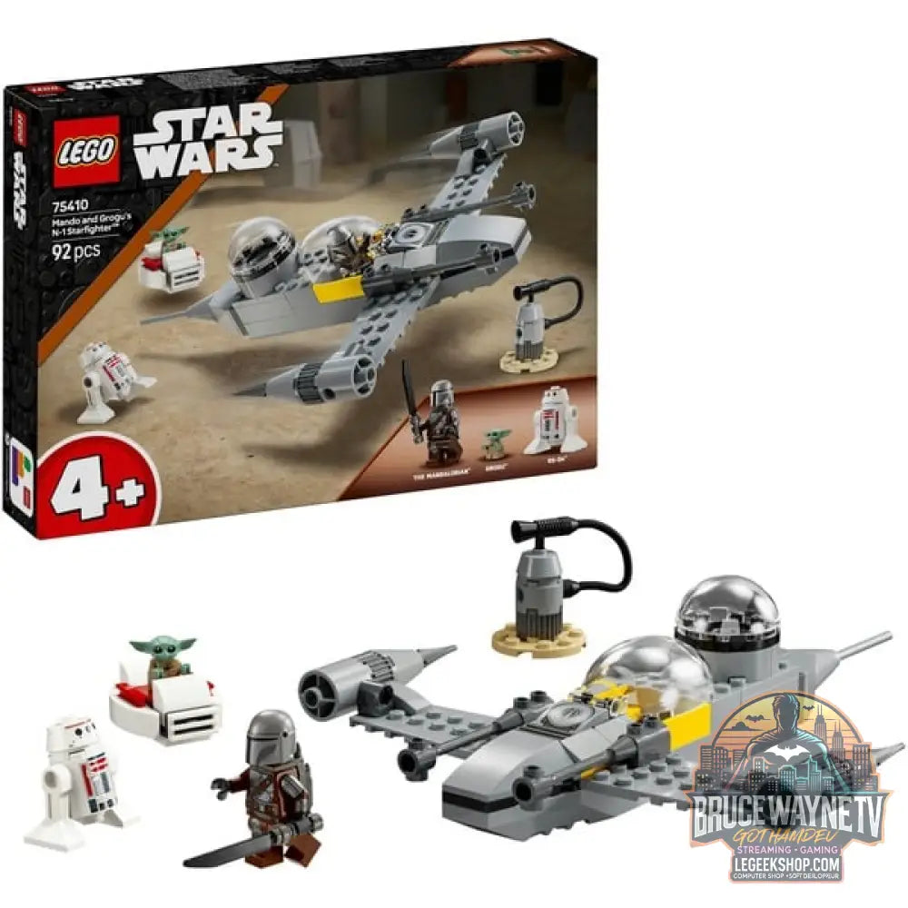 LEGO 75410 Star Wars Mandos et Grogus N-1 Starfighter, jeu de construction - LEGO