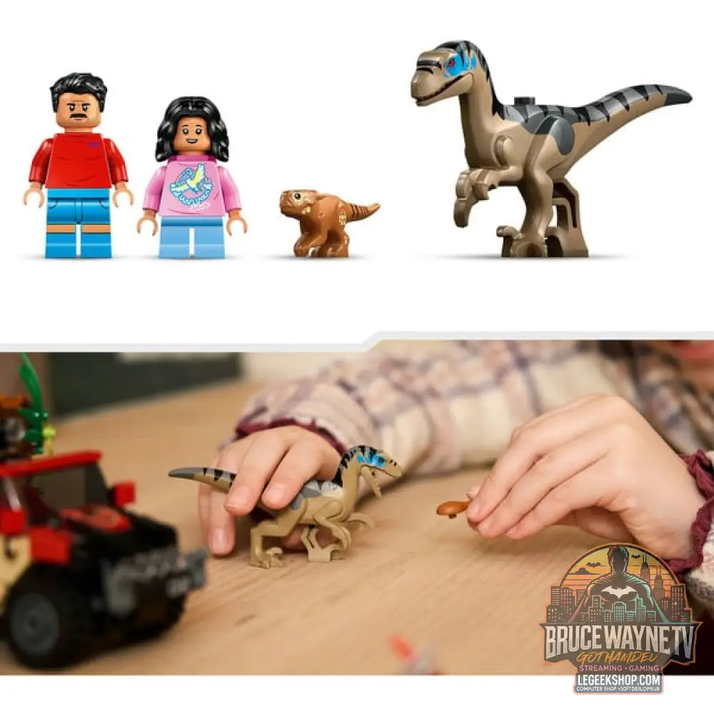 LEGO 76972 Jurassic World Raptor: Verfolgungsjagd avec dem Geländewagen, jeu de construction - LEGO - vue 5