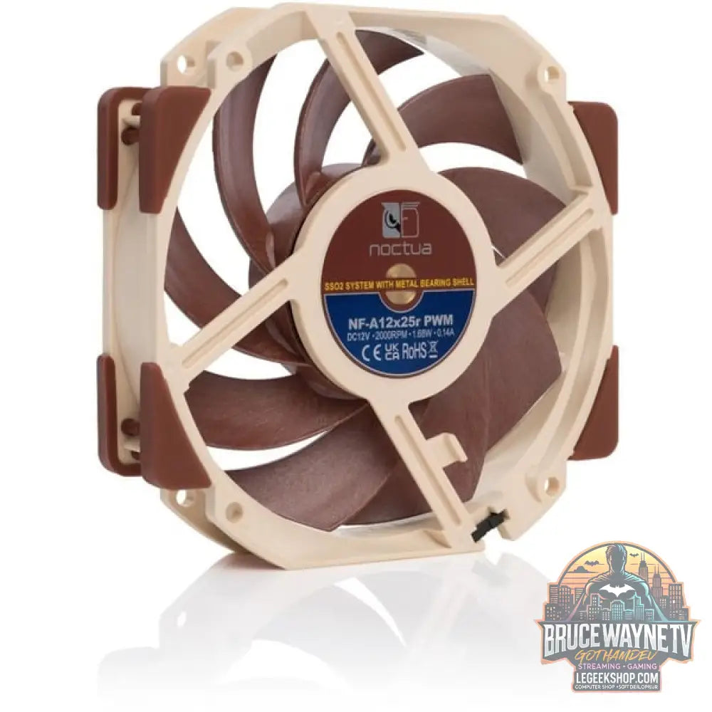 Noctua NF-A12x25r PWM Premium Fan 120x120x25, Gehäuselüfter - Noctua - vue 3