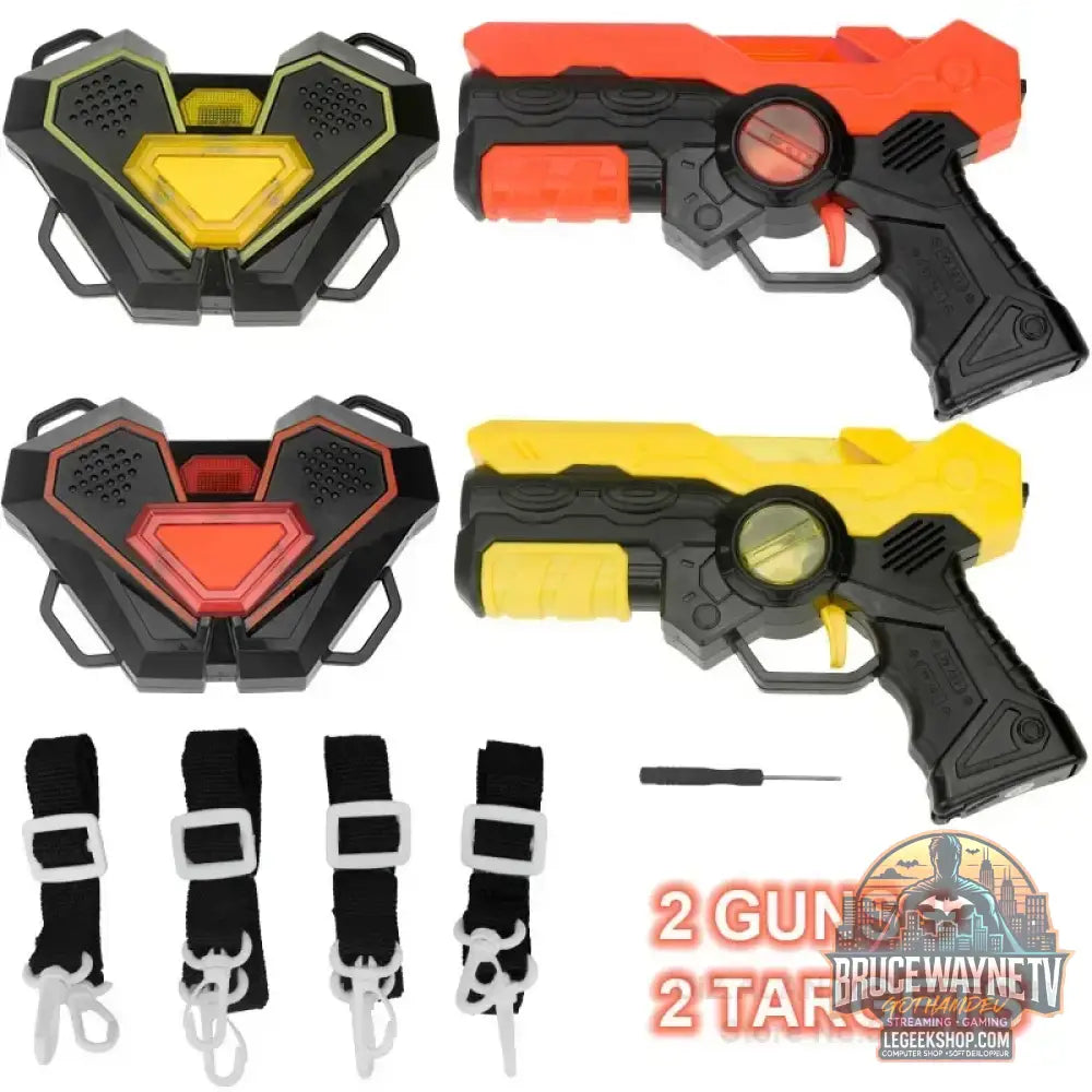 Pistolets jouets à infrarouge ensemble de jeu pour enfants étiquette Laser jeu de combat pistolet électrique pistolet