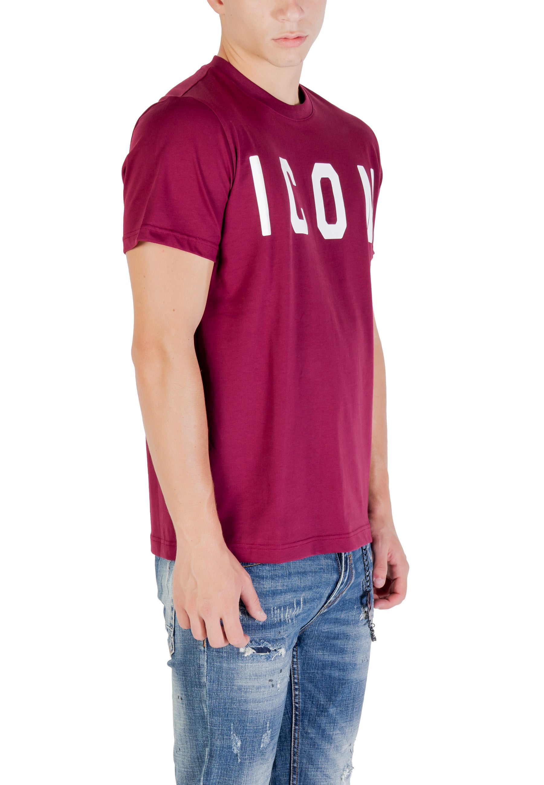 Icon T-shirt homme — bordeaux