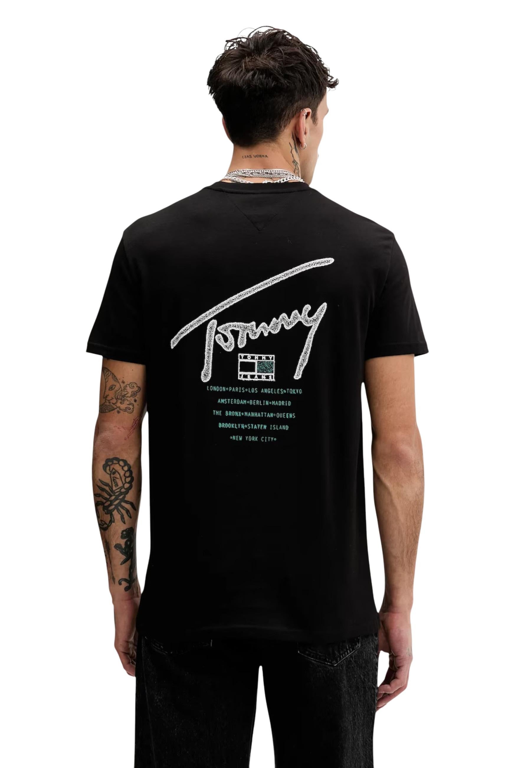 Tommy Hilfiger Jeans T-shirt homme — black