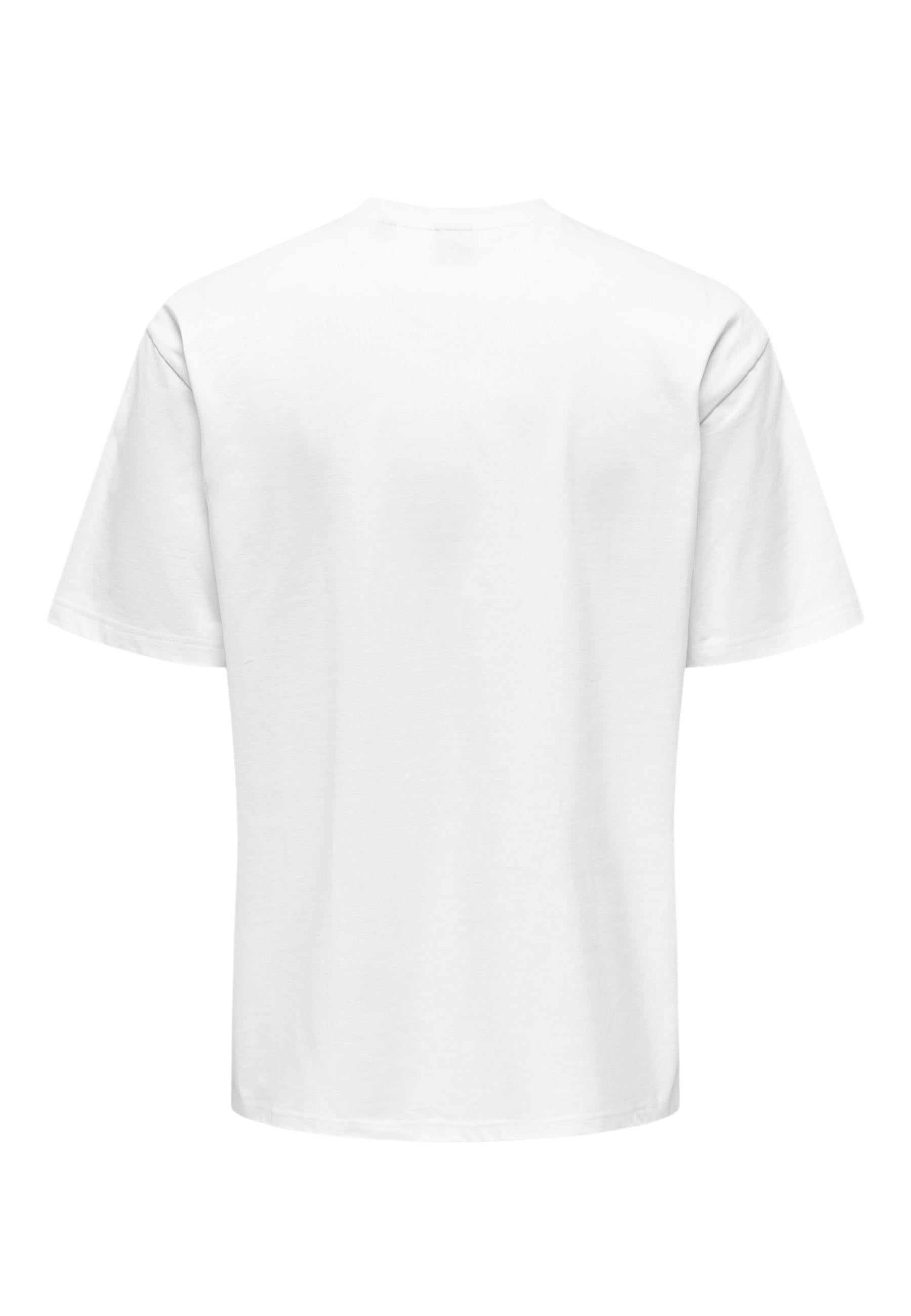 Only & Sons T-shirt homme — white