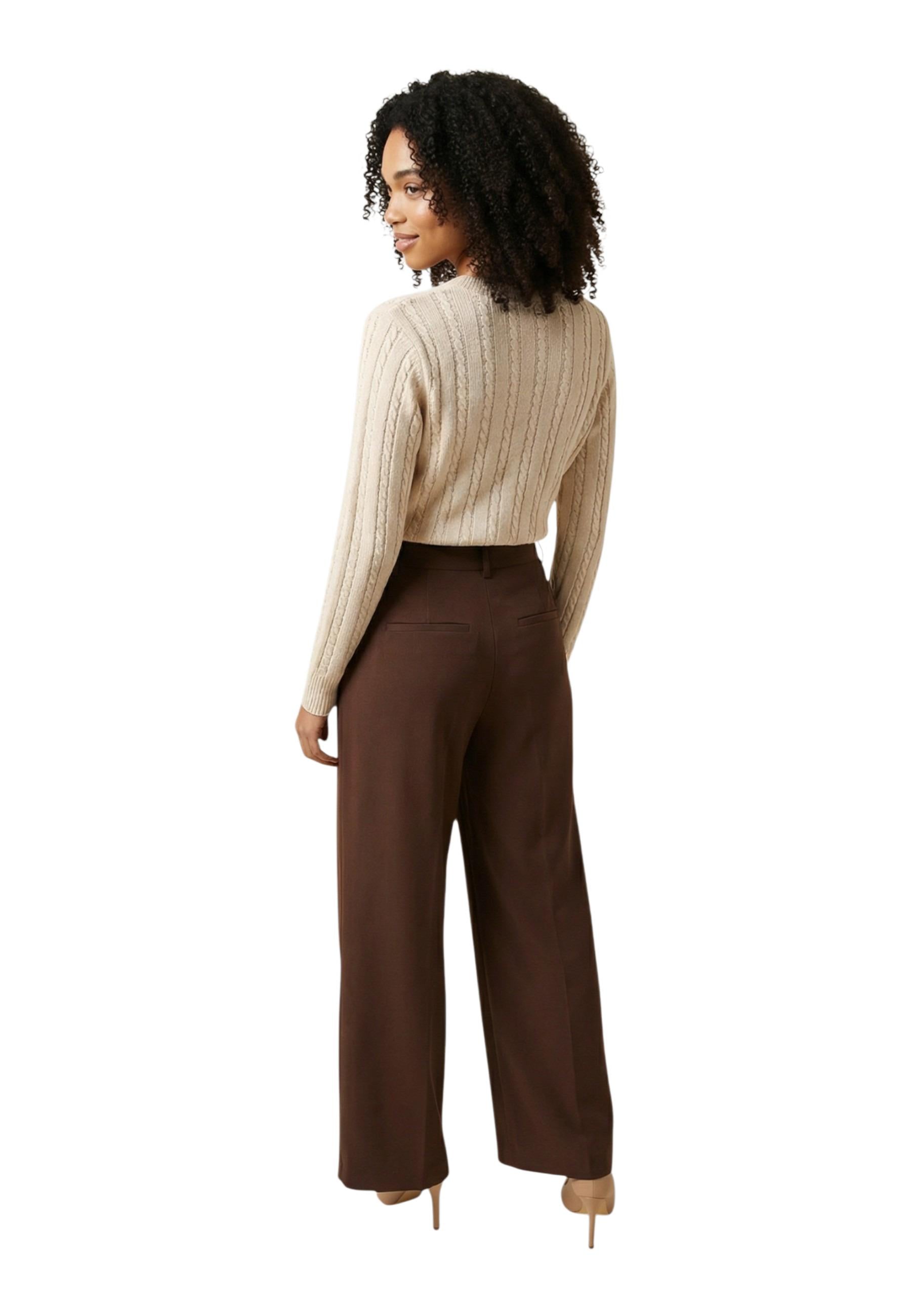 Only Pantalon femme Pantalons — brown
